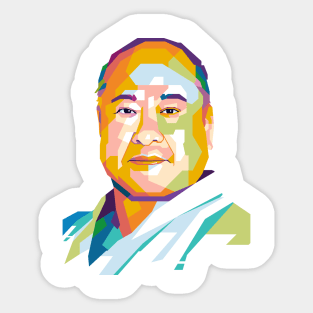 Masutatsu Oyama Popart Uncurvemasutatsu oyama Sticker